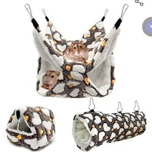 Small pet animal fluffy bed and hammock for pet chinchilla mouse hamster rat